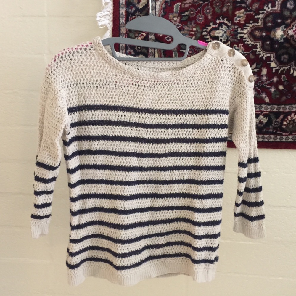 Loft Lightweight Spring Striped Sweater